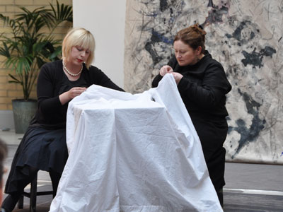 Virginia with Signora Sarti