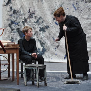 Younge Andrea with Signora Sarti