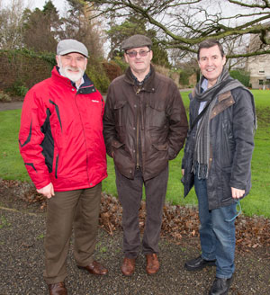 Actors and Director in St Enda's park